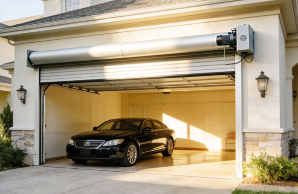 The frequent sticking problem of the garage door has been solved by Senfu tubular motor